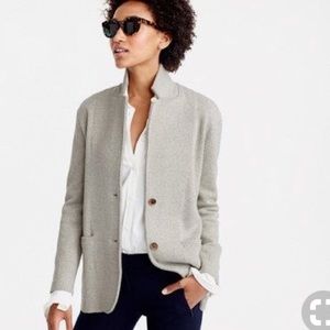 J. Crew Mercantile Sweater-blazer in Heather Grey